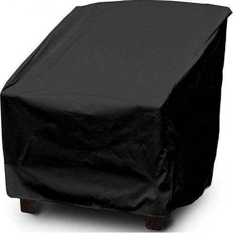 Housse De Protection Pour Chaise De Jardin, Housse Imperméable Pour Fauteuil Extérieur,Bâche Pour Chaise Lounge Banc Sofa En 420d Tissu Oxford,Durable Et Coupe-Vent,80x85x92-Paquet Unique (1/4)