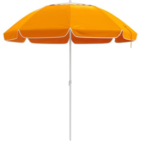 Sombrilla de jardín 160 cm Poliéster 170T Naranja vidaXL