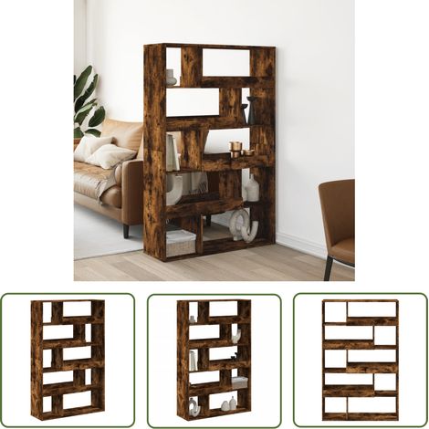 vidaXL Raumteiler Räuchereiche 100x33x156,5 cm Holzwerkstoff