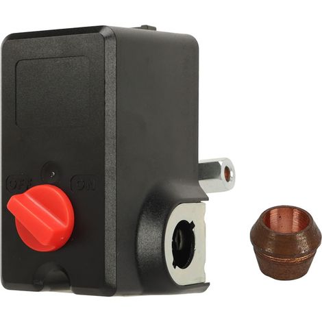 Pressostat, Accessoire De Pressostat De Compresseur d'air 100-125 Psi en Alliage Métallique 11GA2E Adapté Au Compresseur d'air Robuste (1/5)