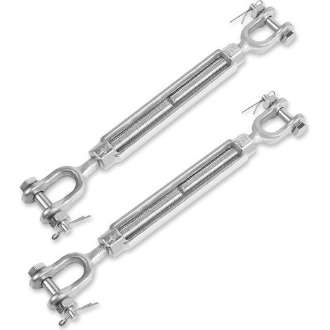 Vis de tension robustes, paquet de 2, 1/2 x 6 pouces, limite de charge de travail 2200 lb, adaptées aux tentes pare-soleil. (1/5)