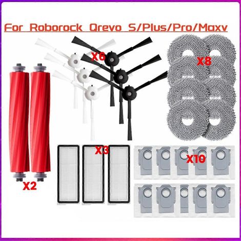 Brosse latérale pour accessoires Roborock Qrevo Maxv Qrevo Pro/S/Plus-- (1/5)
