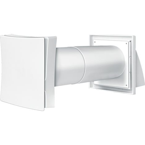 Vents – Grille d'aération réglable pour fenêtre – Conduit télescopique rond – Plastique ABS – Filtre à air G3 – Protection contre la poussière et l'eau