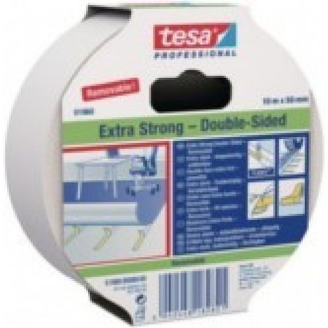 Cinta adh 50mmx 10mt d/cara moquetas removi premium tesatape