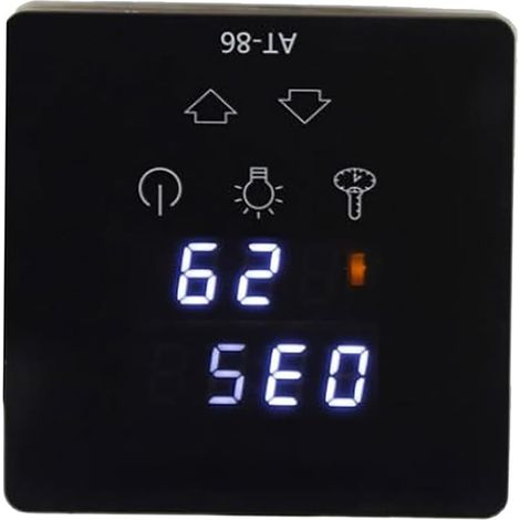 Régulateur de température AT-86 pour sauna - Panneau de commande pour générateur de bain de vapeur - Minuterie réglable de 30 min à 12 heures - Accessoires de sauna en plastique ABS avec (1/5)
