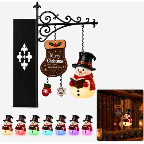 Lampe décorative « Lanterne de bibliothèque » pour étagère – LED 7 couleurs – Rechargeable par USB – Avec télécommande (1/5)