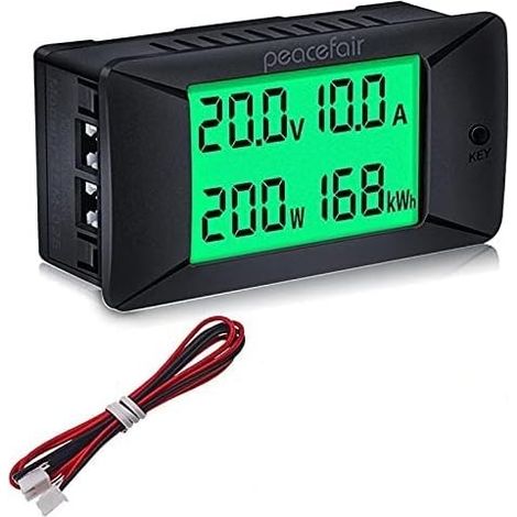 Misuratore di monitoraggio della batteria DC 300A, amperometro digitale voltmetro PZEM-025, amperometro wattmetro di potenza shunt intelligente per auto, camper, protezione del circuito della batteria