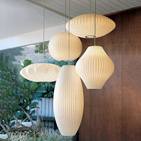 Lustre zen en tissu chinois 30 cm – Décoration pour restaurant, salon, bar, hôtel, escalier – Sans ampoule