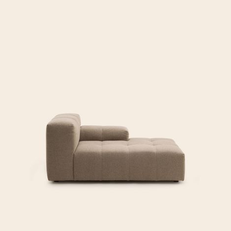 Méridienne modulable D en Effet capitonné tissu texturé Glory UBERTO (1/4)