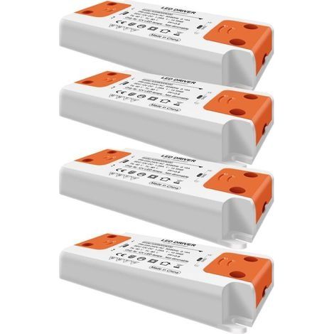Transformateur LED Entrée 220-240V sortie DC 12V 1.25A 15W ampoule LED driver convertisseur conducteur alimentation de tension constante, Paquet de 4 (1/4)