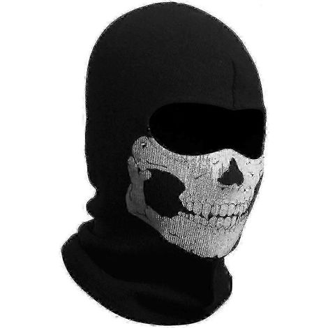 Cagoule crâne fantôme Masque intégral crâne pour cosplay, fête d'Halloween, extérieur-hh (1/3)