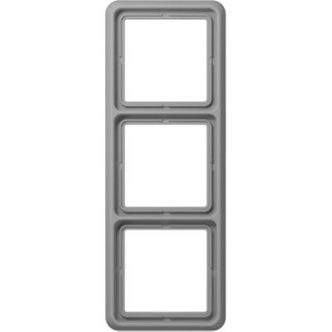 Jung 3 scomparti Telaio di copertura Coperchio Grigio CD583GR 1 pz. (1/2)