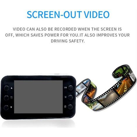 Dash Cam - 2,2 Pouces - Enregistrement 1080P - Détection De Mouvement - Vision Nocturne - Angle 140° - Pour Voiture - 1 Pièce (1/4)