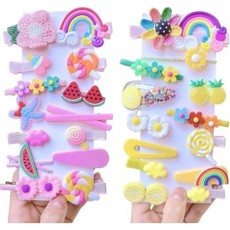 28 Pieces Hair Clips for Girls, Rainbow Cloud-Shaped Hair Barrettes Accessories for Children (1/5)