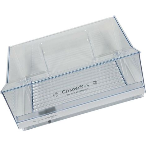 Bosch – Bac à légumes transparent pour réfrigérateur – Largeur 46,6 cm – Hauteur 21 cm – Profondeur 46,5 cm – Pièce détachée compatible (1/4)