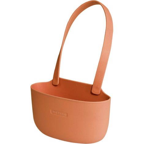 Panier de rangement pour éponge d'évier, égouttoir, porte-brosse, organisateur de rangement pour la maison, paniers suspendus pour robinet, accessoires de cuisine et de salle de bain, orange