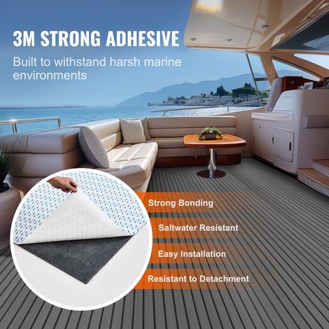 Revêtement de sol pour bateau en mousse EVA 2400 x 450 mm (1/5)