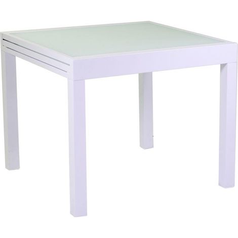 Tavolo estensibile in Alluminio Bianco mod. Boise (1/4)