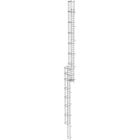 MUNK ortsfeste Steigleitern Aluminium eloxiert, 17,92m SH PG1 (1/4)