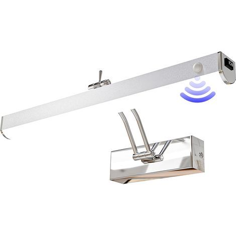 Spiegelleuchte mit Bewegungssensor, Edelstahl, IP44 wasserdicht, verstellbar, Badezimmer (1/5)