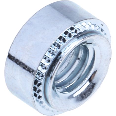 Ecrou autosertissable RS PRO Acier Passivé, zinc, M6 ( Prix pour Sachet de 50 ) (1/2)