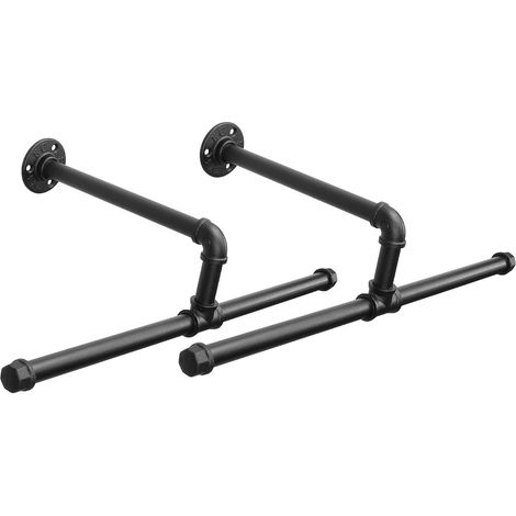 Cintre suspendu de style industriel DIY, tige de séchage de vêtements rétro, tige de suspension de vêtements adaptée à la chambre à coucher, salle de bain 50 cm (1/5)
