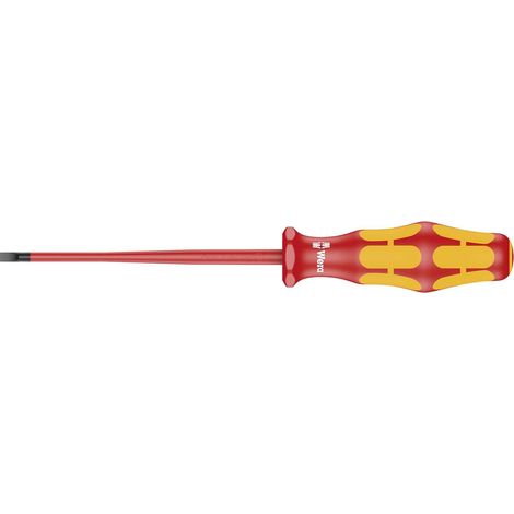 Tournevis VDE isolé pour vis à fente avec Lame à diamètre réduit 0,8 x 4 x 100 mm (1/5)