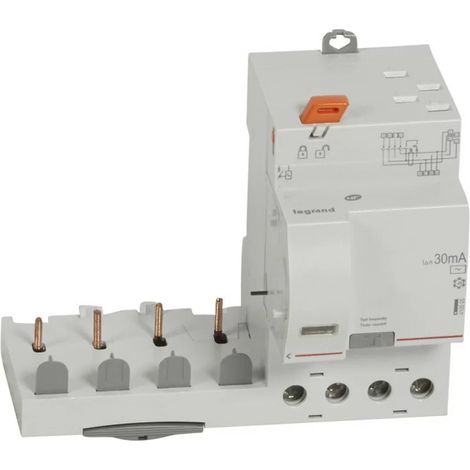 Legrand 410505 - Bloc Diff adapt dx≥-auto-4p-400 v-40 a-type ac-30 ma-disjoncteur1 mod/pôle