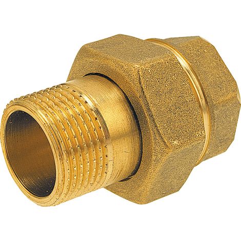 Raccordo dritto in ottone con O-ring da 1"