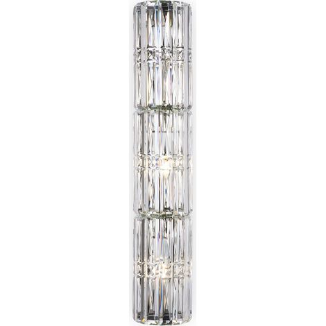Applique murale applique salon lampe chambre lampe métal verre chrome (1/5)