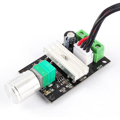 6-28V 3A PWM-Drehzahlregler für reversiblen Gleichstrommotor mit Schalter (1/5)