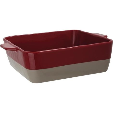 Plat à rôtir rouge et taupe 4,2L - Ref DB527 - Olympia (1/4)