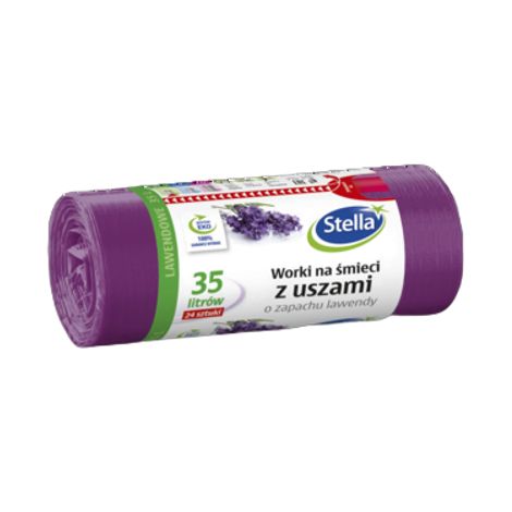 Sacchi per immondizia con manici - Profumo LAVANDA 35 l 24 pz STELLA
