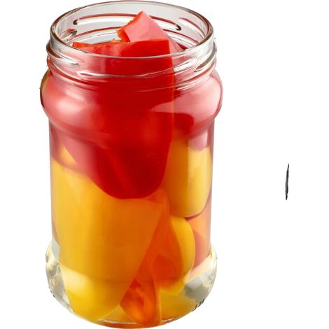 Bocal en verre, volume de 315 ml, diamètre du couvercle de 66 mm, résistance à haute température, certification alimentaire, adapté pour les conserves (1/5)
