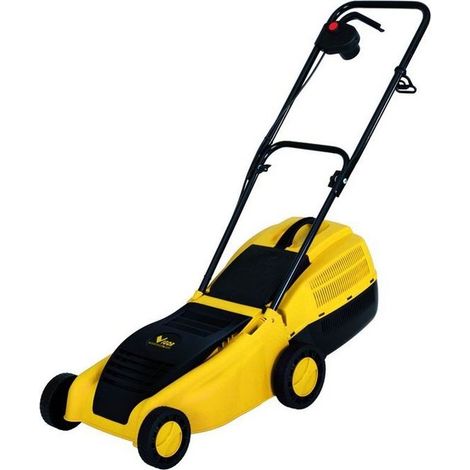 Vigor V-1340E Tosaerba Elettrico 1300W Taglio 38 cm 3 Altezze 25-60 mm Cesto 30 L 12 Kg