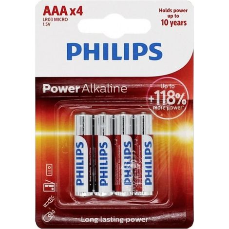 Philips Power LR03 Micro (AAA)-Batterie Alkali-Mangan  1.5 V 4 St.