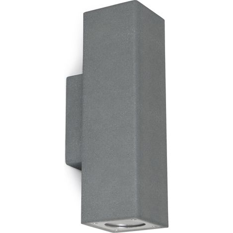 Applique STONE Square IP65 GU10 2x12W up-down Concrete negro (1/5)