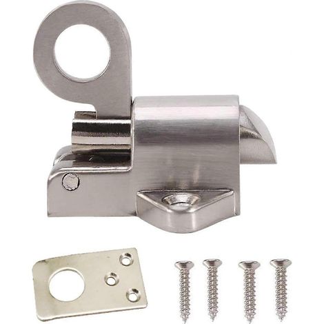 Verrou de porte en alliage de zinc avec anneau de sécurité et ressort. (1/5)