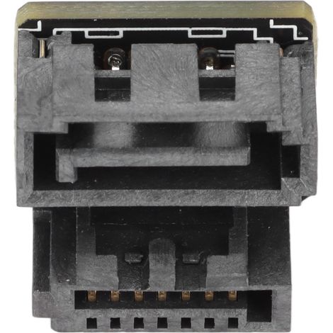 Adaptateur SATA 180° 7 Pins, Connecteur Angulaire 6 Gb/s pour Disque Dur et Carte Mère