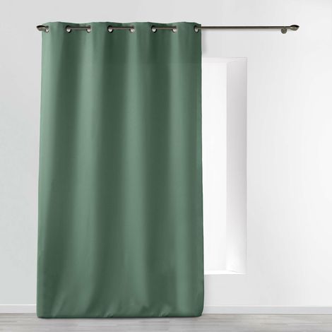 Rideau À Œillets 140 x 260 cm Polyester Uni Essentiel – Cèdre (1/5)