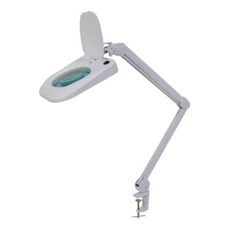 Velleman LED Lupenleuchte mit Klemme, 10 W Lupenlampe, 2,25x Vergrößerung, 5 Dioptrien Linse 152 mm, 6500 K Tageslicht, für Lesen, Diamond Painting, Hobby, Beauty und Präzisionsarbeit (1/4)