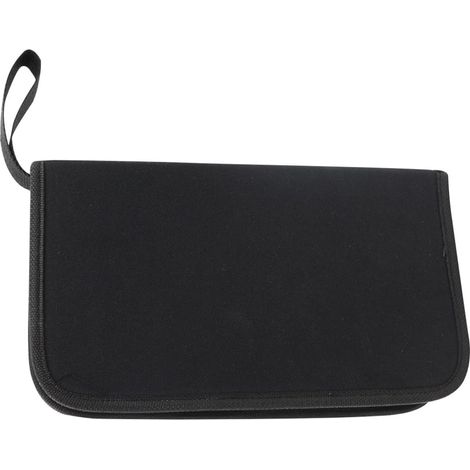 CCYKXAPaquet à Outils Noir en Tissu Oxford pour Réparation de Guitare Fermeture Éclair, Petite Trousse à Outils Solide pour Ranger Pinces et Tournevis (1/5)