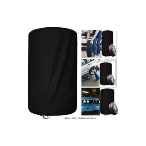 QORVA-85x120 Cm Housse De Pneu,  Housses Pneus Auto, Housse De Protection Pneu, Universel Housse De Pneu Universelle pour 4, Etanche à l'eau Sac De Pneu Anti-Poussière pour Pneus Sac De Rangement (Noi