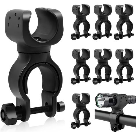 Supporto per bastone da passeggio da 8 pezzi, supporto per stampelle, rotazione a 360 gradi, supporto universale per bastone da passeggio per sedie a rotelle, deambulatori, scooter per disabili