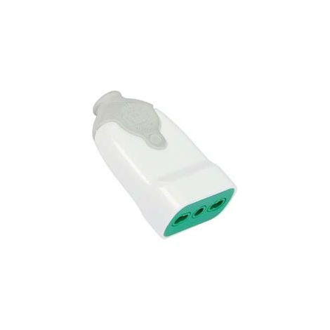 PRESA DRITTA 2 POLI + TERRA BIPASSO 10/16A BIANCA- - bianca 81000 - 5 pezzi FANTON