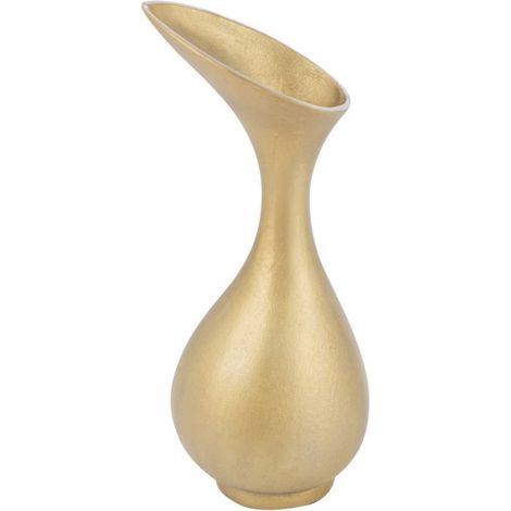 Vase Design en Aluminium "Olivia" 45cm Or (1/2)