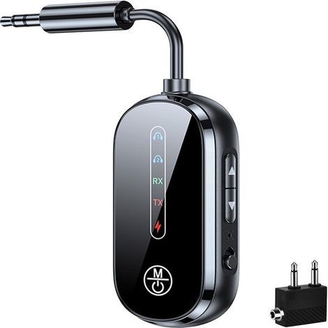 Réveil numérique à double alarme – Volume et luminosité réglables – Écran LED multicolore avec veilleuse – Fonction snooze et sauvegarde de la mémoire – Noir (1/5)