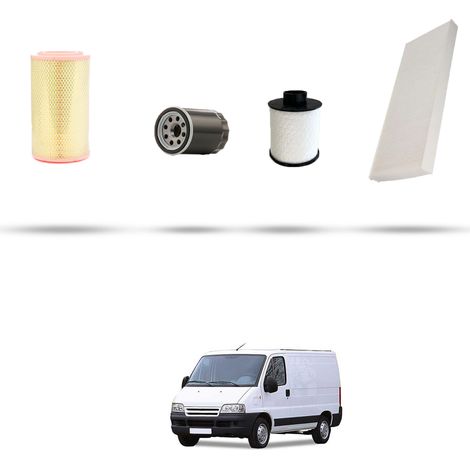 Kit tagliando 4 filtri compatibile con Citroen Jumper II 2.8 Hdi 94kw dal 2002 al 2006 (1/5)