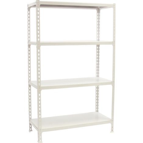 Simonrack Scaffale bianco in metallo 4 livelli 120x150 cm