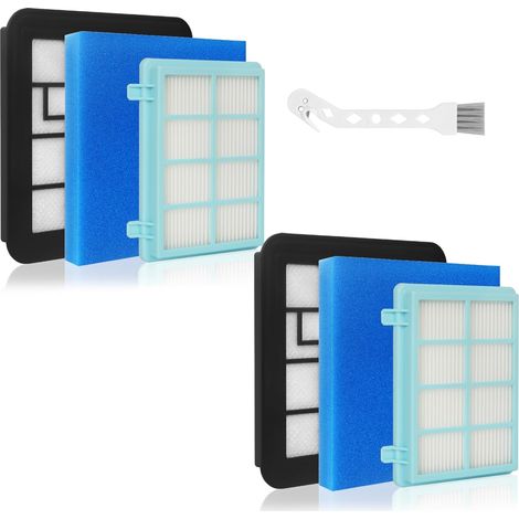 2 Stück FC8010/02 Filter für Philips PowerPro Compact 3000 Series Staubsauger FC9332/09 & FC9331/09 und PowerPro Active Series 5000 Staubsauger FC9555/09,FC9330-FC9334, FC9350-FC9353, FC9555,FC8010/01 (1/5)
